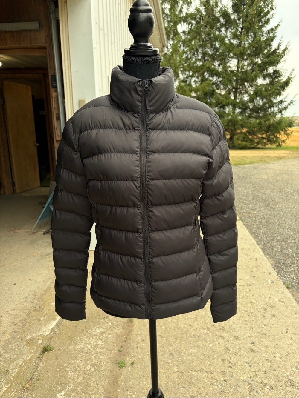 Tentree Women's Black Packable Down Puffer Jacket